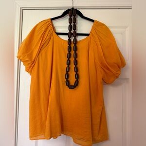 Chunky Brown Wooden Beaded Necklace